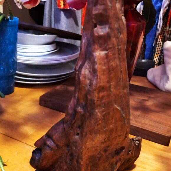 Unique 1970's Hand carved stick man. Ships Free - Picture 3 of 4